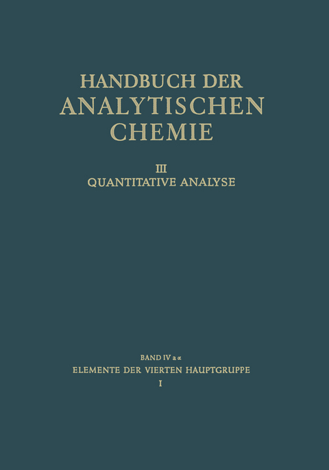 Elemente der Vierten Hauptgruppe - H. Grassmann, W. Prodinger