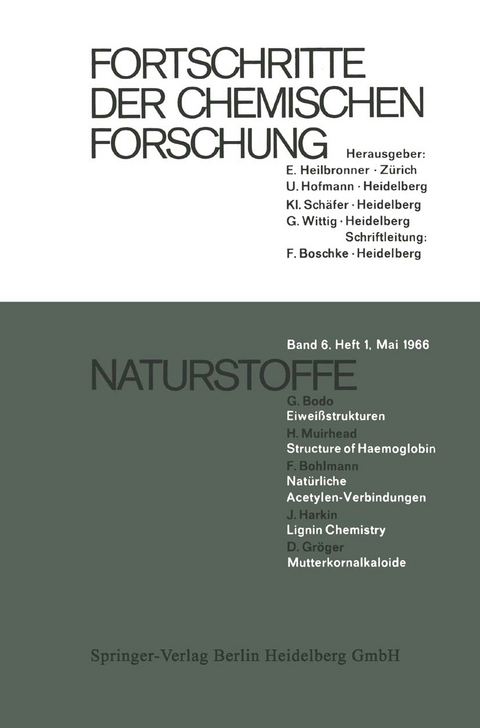 Naturstoffe - D. Gröger, J. Harkin, F. Bohlmann, H. Muirhead, G. Bodo