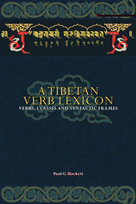 A Tibetan Verb Lexicon - Paul G Hackett