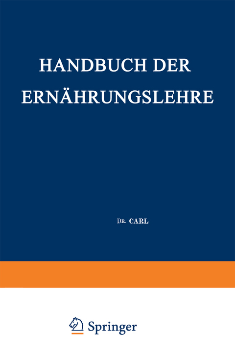 Handbuch der Ernährungslehre - Carl Von Noorden, Hugo Salomon