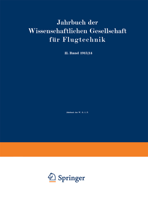 Jahrbuch der Wissenschaftlichen Gesellschaft für Flugtechnik -  Wissenschaftliche Gesellschaft für Flugtechnik