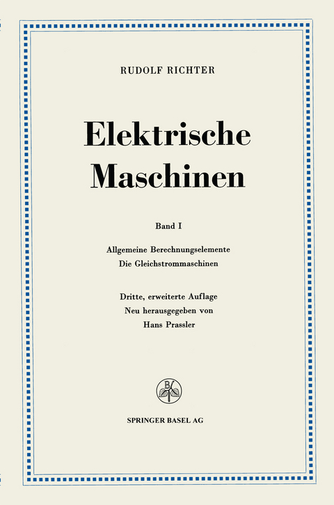 Elektrische Maschinen - Rudolf Richter