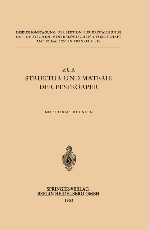 Zur Struktur und Materie der Festkörper - H. O'Daniel