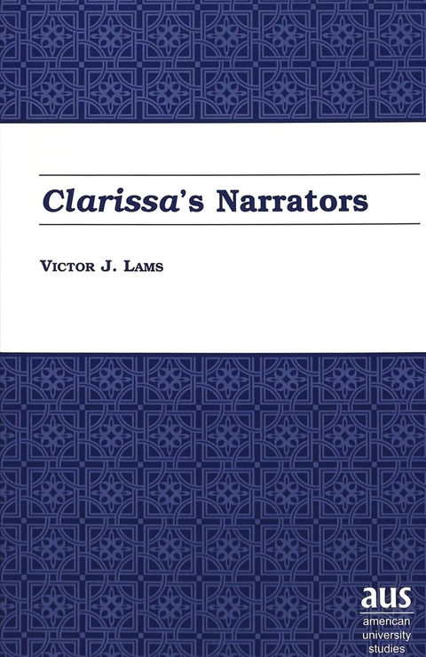 Clarissa's Narrators - Victor J. Lams