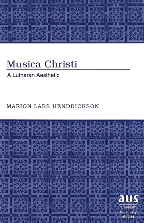 Musica Christi - Marion Lars Hendrickson