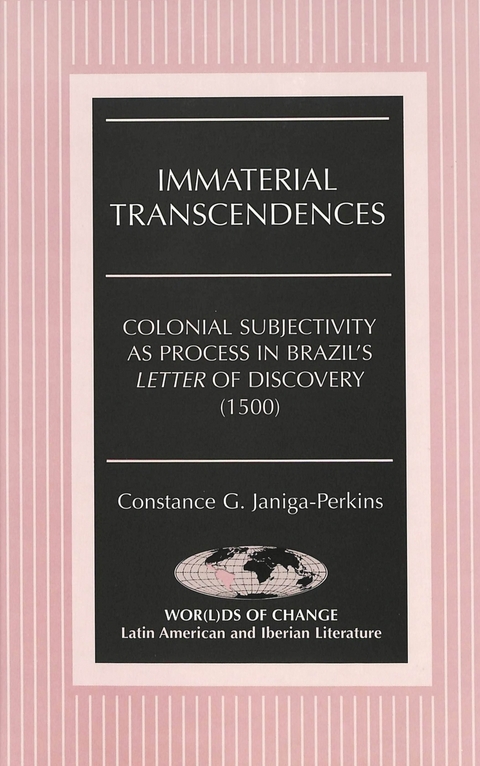 Immaterial Transcendences - Constance G. Janiga-Perkins
