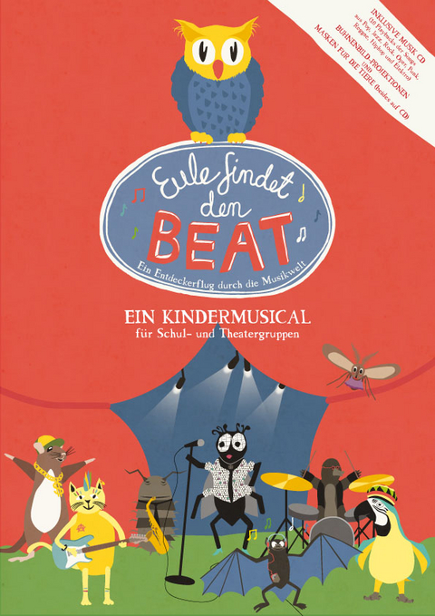 Eule findet den Beat Gesamtpaket (Textheft, Notenheft, Playback-CD, Daten-CD und Hörspiel-CD - Charlotte Simon