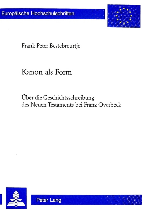 Kanon als Form - Frank Peter Bestbreurtje