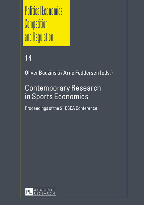Contemporary Research in Sports Economics - 