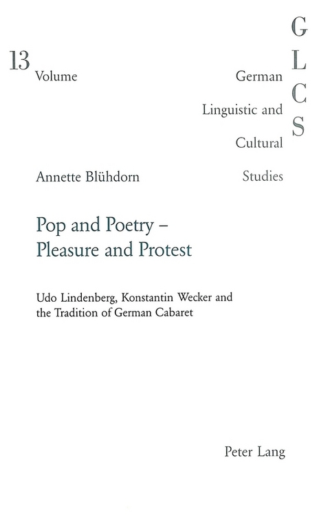 Pop and Poetry – Pleasure and Protest - Annette Blühdorn