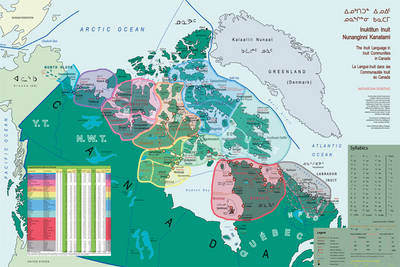 Map of the Inuit Language in Inuit Communities in Canada - Natascha Sontag