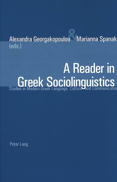 A Reader in Greek Sociolinguistics - 