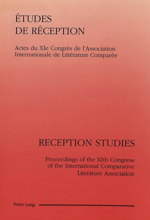 Etudes de réception- Reception Studies - 