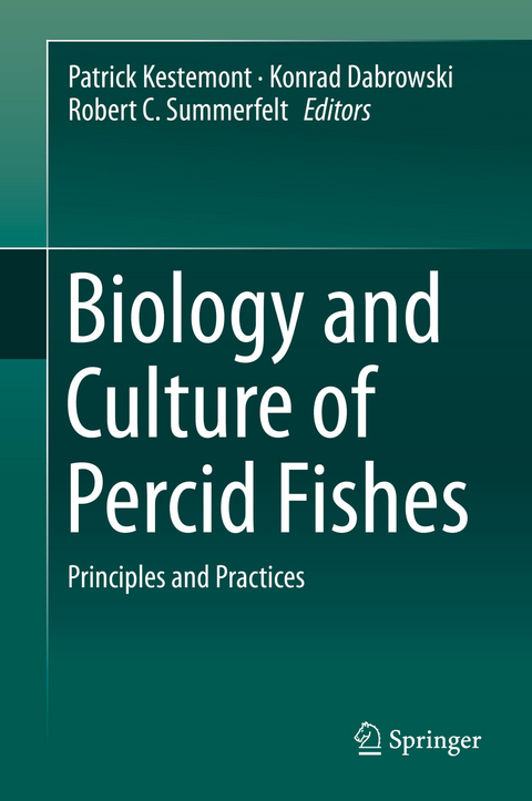 Biology and Culture of Percid Fishes - 