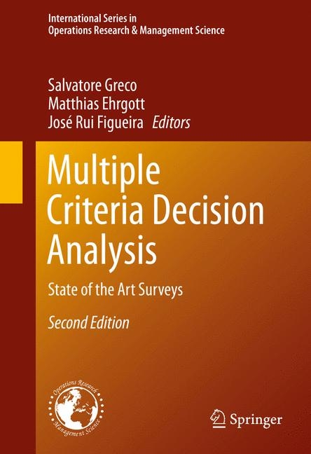 Multiple Criteria Decision Analysis - 