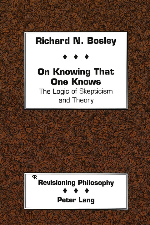 On Knowing That One Knows - Richard N Bosley