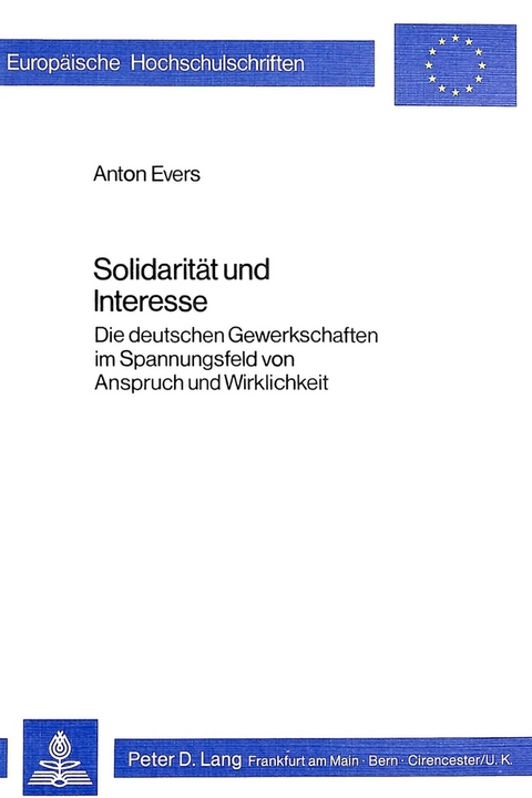 Solidarität und Interesse - Anton Evers