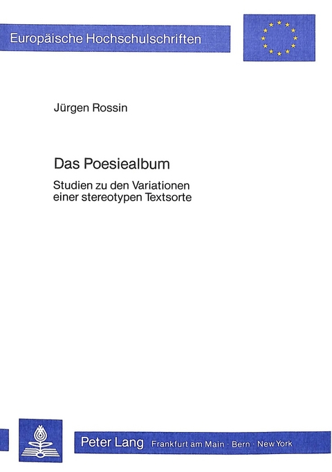 Das Poesiealbum - Jürgen Rossin