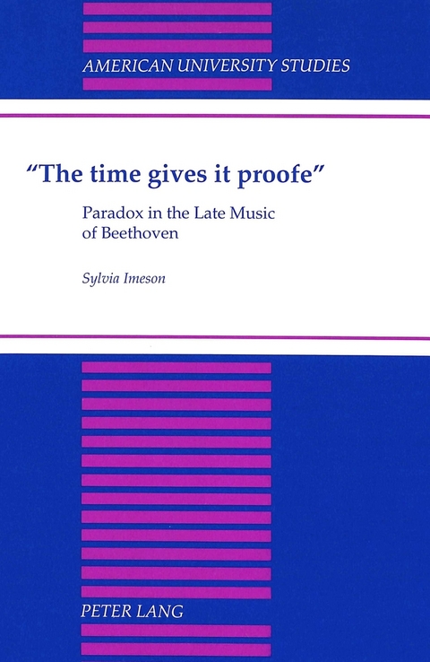 The Time Gives it Proofe - Sylvia Imeson