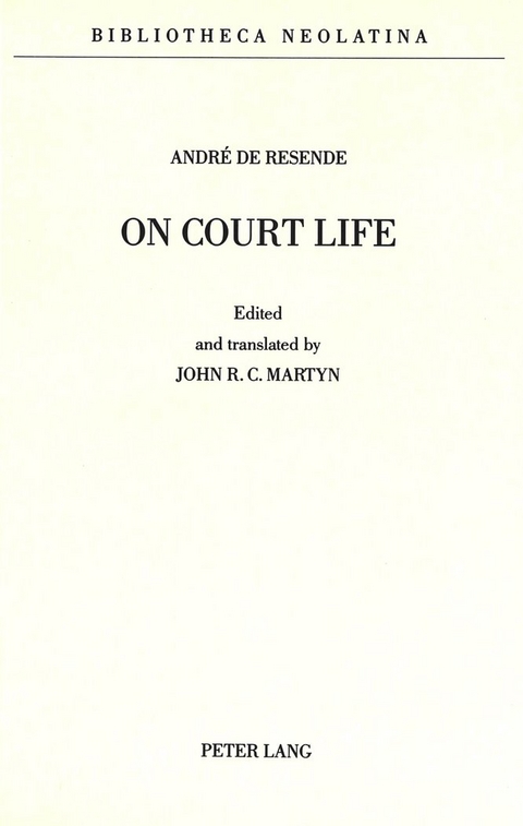 On Court Life - John R. C. Martyn