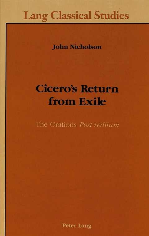 Cicero's Return from Exile - John Nicholson