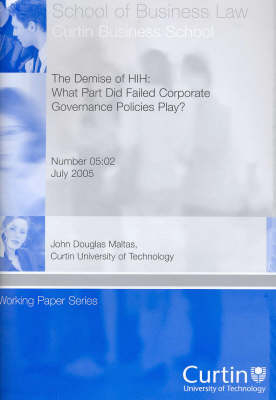 The Demise of HIH - John Douglas Maltas