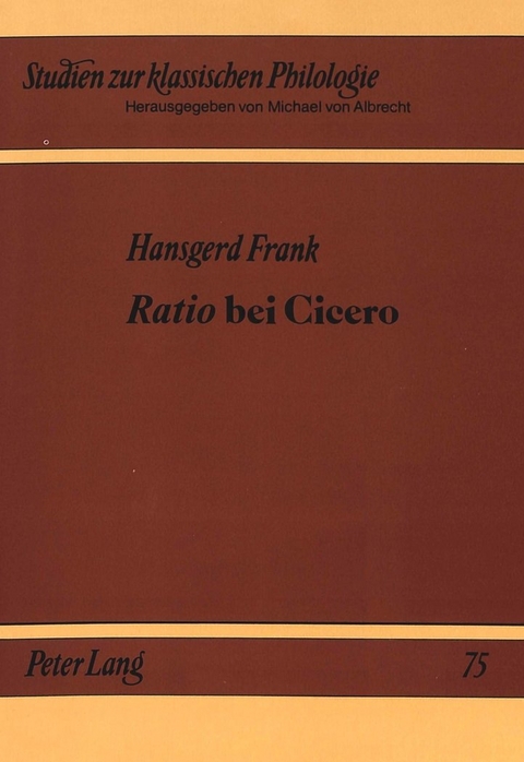 «Ratio» bei Cicero - Hansgerd Frank