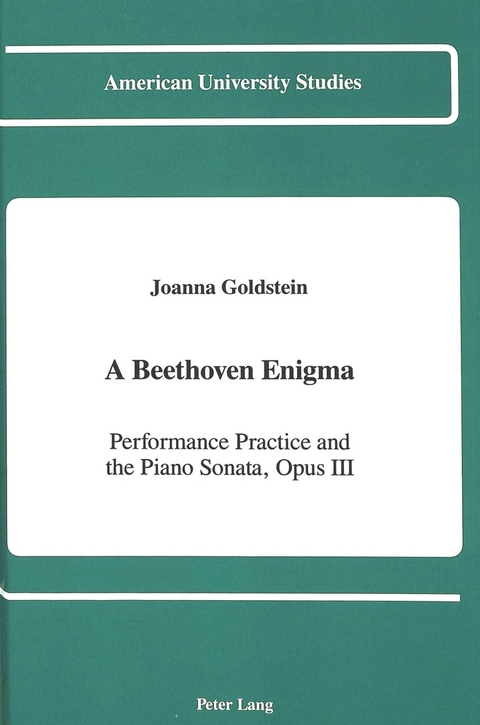 A Beethoven Enigma - Joanna Goldstein