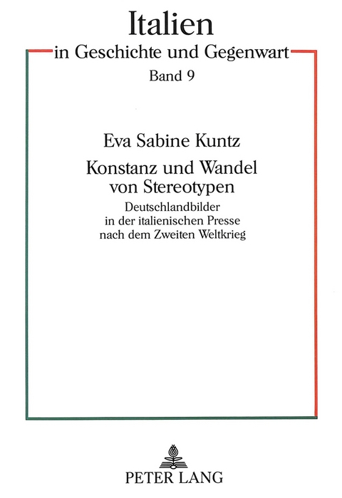 Konstanz und Wandel von Stereotypen - Eva Sabine Kuntz