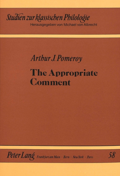 The Appropriate Comment - Arthur J. Pomeroy