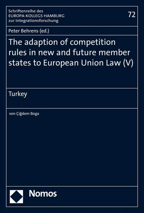 The adaption of competition rules in new and future member states to European Union Law (V) - 