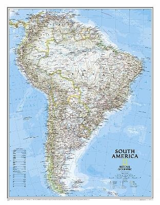 South America Classic, Laminated - National Geographic Maps