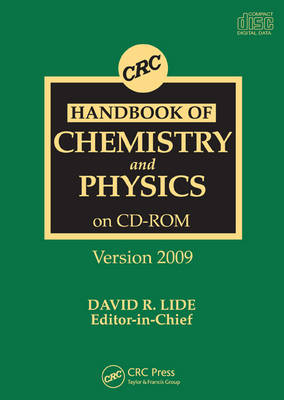 CRC Handbook of Chemistry and Physics CD-ROM Version 2009 - 