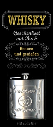 Whisky, Geschenkset mit Buch und Taschenflasche