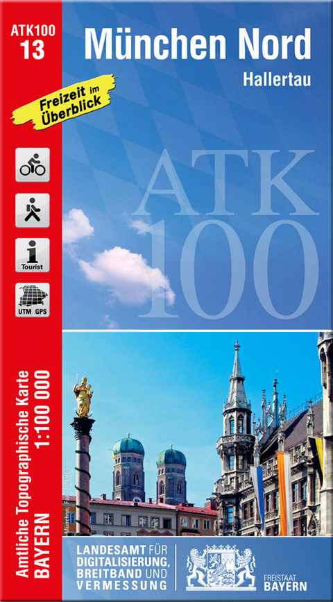 ATK100-13 München Nord (Amtliche Topographische Karte 1:100000) - Breitband und Vermessung Landesamt für Digitalisierung  Bayern