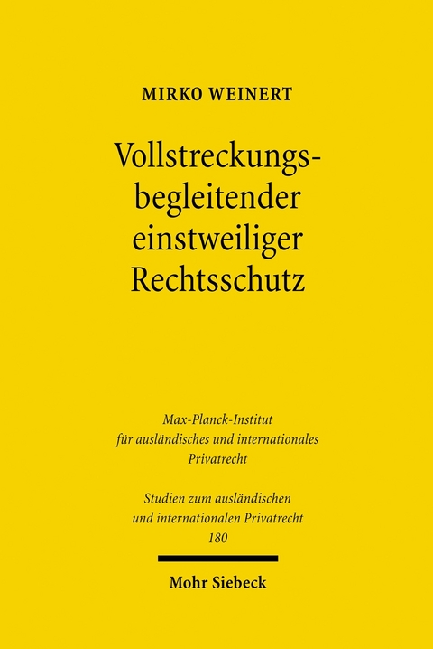 Vollstreckungsbegleitender einstweiliger Rechtsschutz -  Mirko Weinert