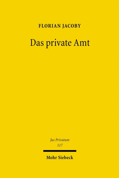Das private Amt -  Florian Jacoby