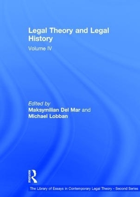 Legal Theory and Legal History - Michael Lobban