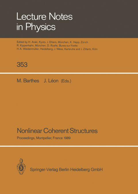 Nonlinear Coherent Structures - 