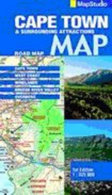 Cape Town and Surrounding Attractions Road Map -  Map Studio