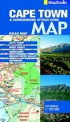 Cape Town and Surrounding Attractions Road Map -  Map Studio