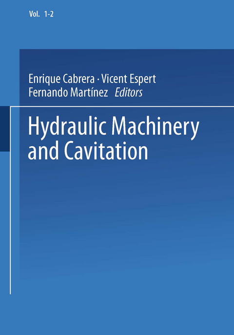 Hydraulic Machinery and Cavitation - 