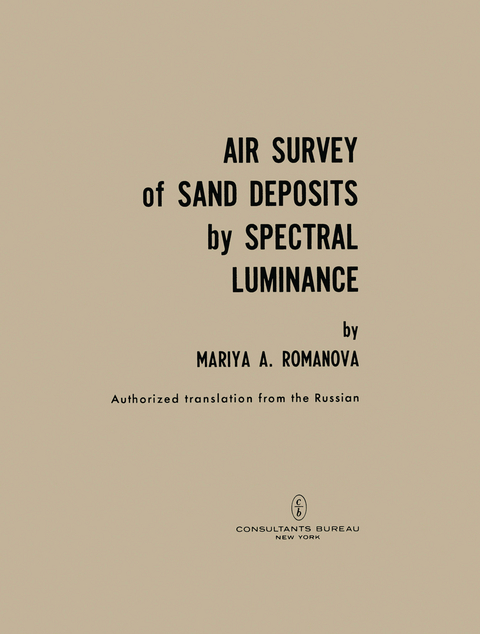 Air Survey of Sand Deposits by Spectral Luminance - Mariya A. Romanova