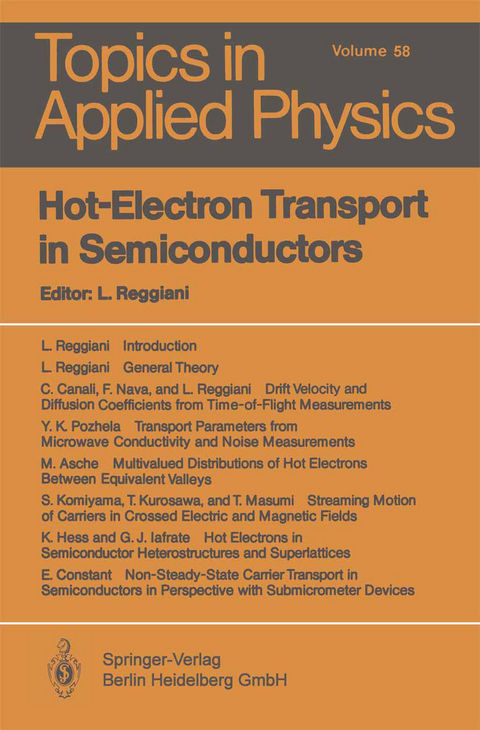 Hot-Electron Transport in Semiconductors - 