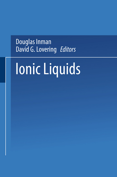 Ionic Liquids - Douglas Inman, David G. Lovering