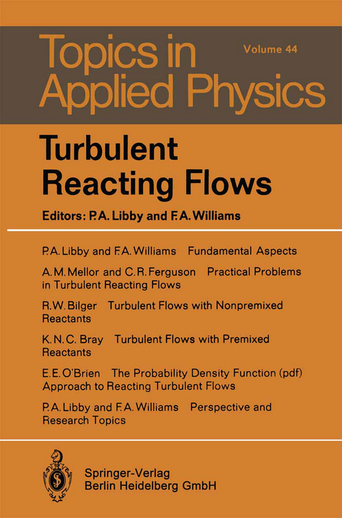 Turbulent Reacting Flows - 