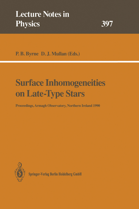 Surface Inhomogeneities on Late-Type Stars - 