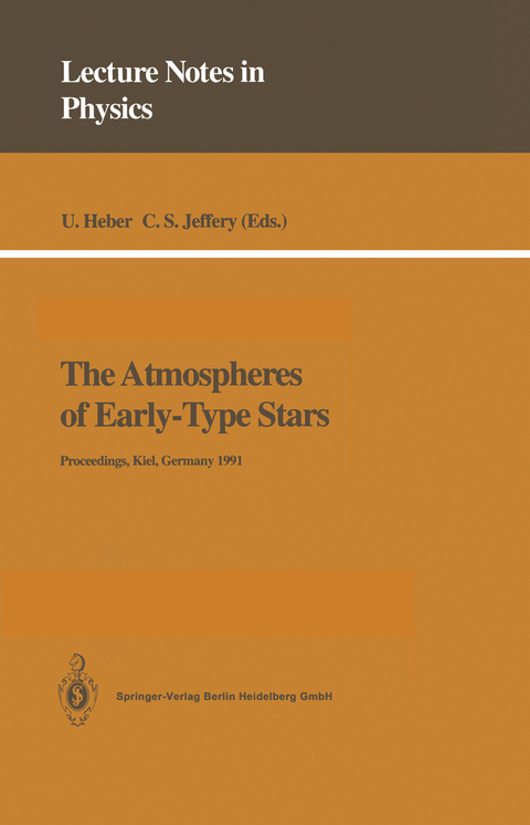 The Atmospheres of Early-Type Stars - 