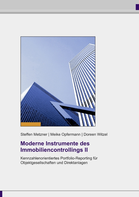 Moderne Instrumente des Immobiliencontrollings II -  Steffen Metzner,  Meike Opfermann,  Doreen Witzel