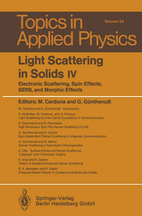 Light Scattering in Solids IV - 